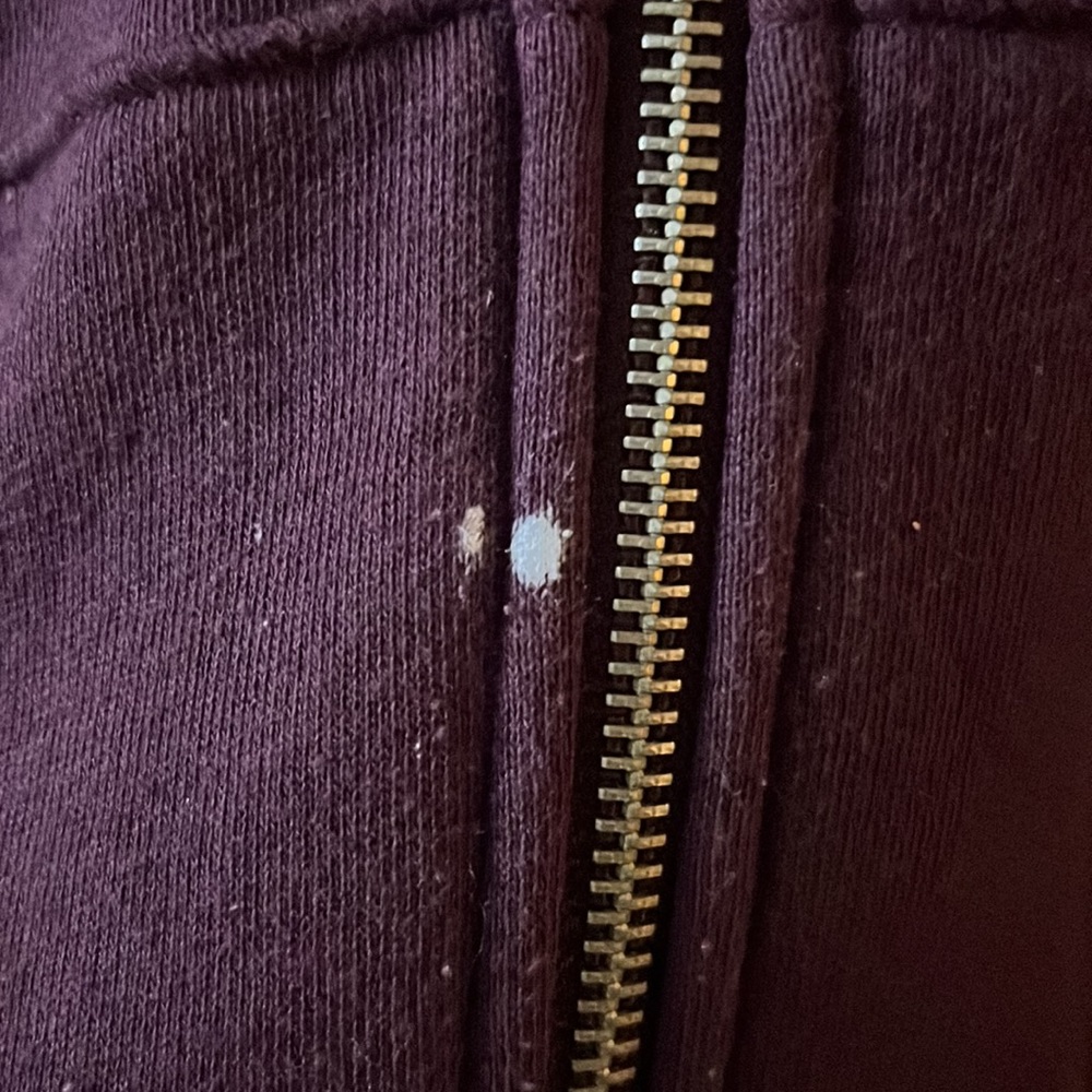 Purple, Size L, PINK zip-up hoodie. - Picture 2 of 4